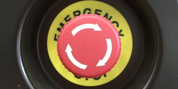 Bouton d'arrêt d'urgence